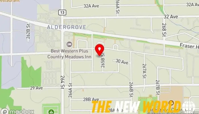 map of Tzone Fitness Personal trainer, Gym, Nutritionist, Physical fitness program in Aldergrove