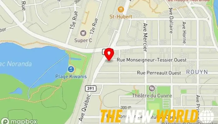 map of VertVertPC Consultants Informatique Consultant in Rouyn-Noranda