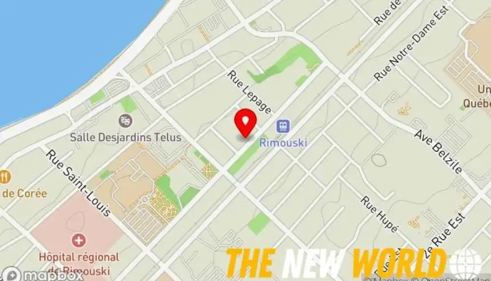 map of Vincent Lauzier Financial planner in Rimouski