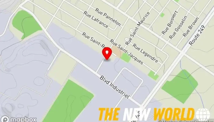 map of Vitrerie Asbestos Inc Glazier, Aluminum window in Val-des-Sources