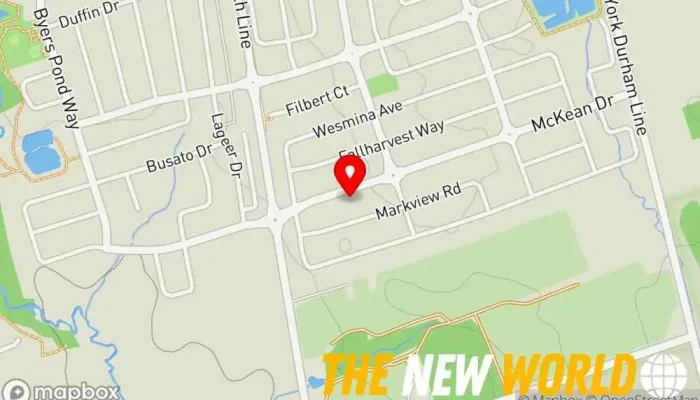 map of Vivhen R Technologies Software company in Whitchurch-Stouffville