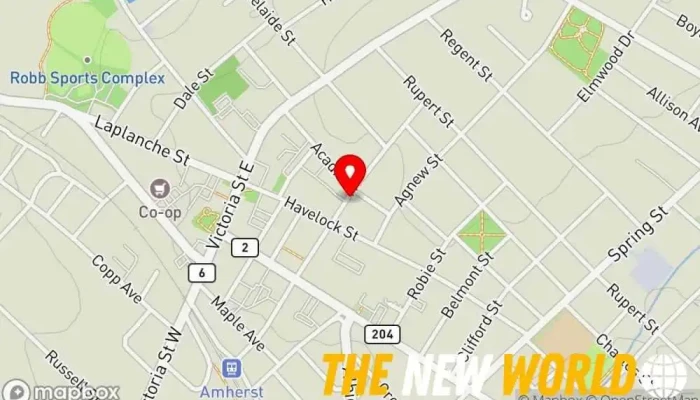 map of VON - Cumberland Home health care service in Amherst