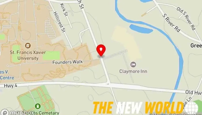 map of VON Antigonish Home health care service in Antigonish