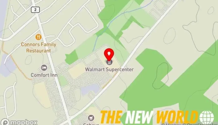 map of Walmart Supercentre Department store, Baby store, Electronics store, Furniture store, Grocery store, Supermarket, Toy store, Video game store in Amherst