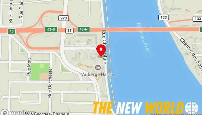 map of Webtek - Service Informatique PME Computer support and services, Computer consultant, Computer security service in Saint-Jean-sur-Richelieu