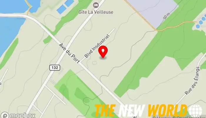 map of Wiserwood mini maison et bunkie Log cabins in Cacouna
