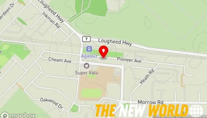 map of WorkBC Agassiz Employment center in Agassiz