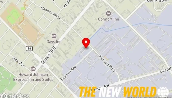 map of World Gateway Immigration Company Inc. Immigration attorney in Brampton