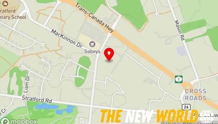 map of WSA Solutions Software company, E-commerce service, Graphic designer, Website designer in Stratford