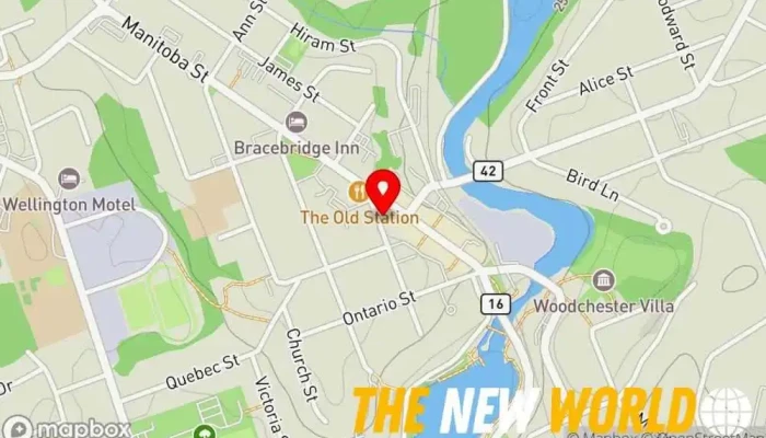 map of Wylaw Professional Corporation Lawyer in Bracebridge