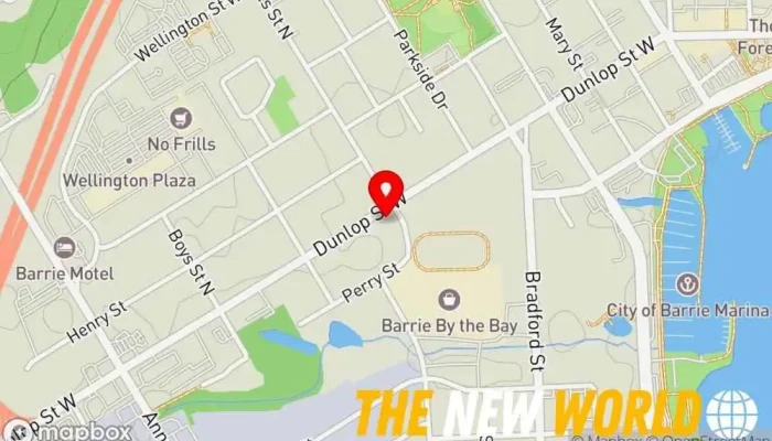 map of X-Copper Lawyer, Criminal justice attorney, Law firm in Barrie