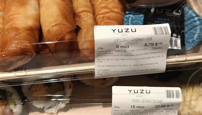 Yuzu Sushi -  Area - Beloeil