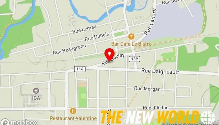map of Yves Loiselle Electronique et Informatique Store, Computer service, Electronics store, Musical instrument repair shop, Home audio store, Used computer store, Video store in Acton Vale